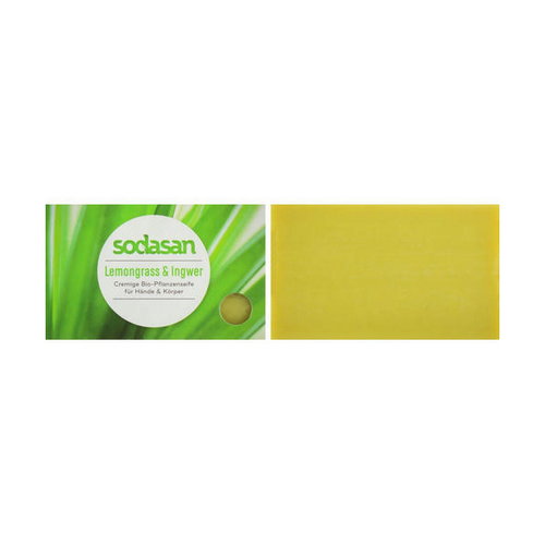 Мыло-крем для лица "Lemongrass", Sodasan Cream Lemongrass Soap