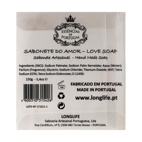 Натуральное мыло "Сердце" в подарочной коробке, Essencias De Portugal Love Soap Transparent Box — изображение 2
