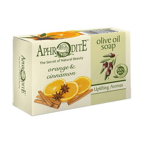 Оливковое мыло с маслом апельсина и корицей, Aphrodite Olive Oil Soap Orange & Cinnamon — изображение 2