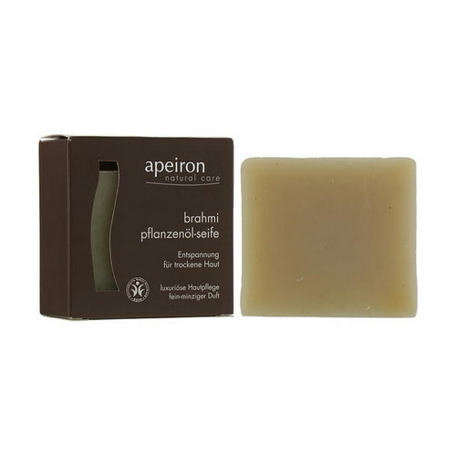 Натуральное мыло "Брахми" для сухой кожи, Apeiron Brahmi Plant Oil Soap — изображение 2