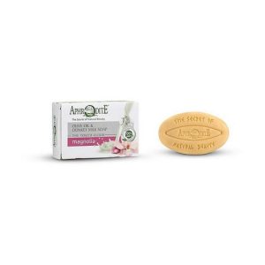 Оливковое мыло с молоком ослицы и ароматом магнолии "Эликсир молодости", Aphrodite Advanced Olive Oil & Donkey Milk