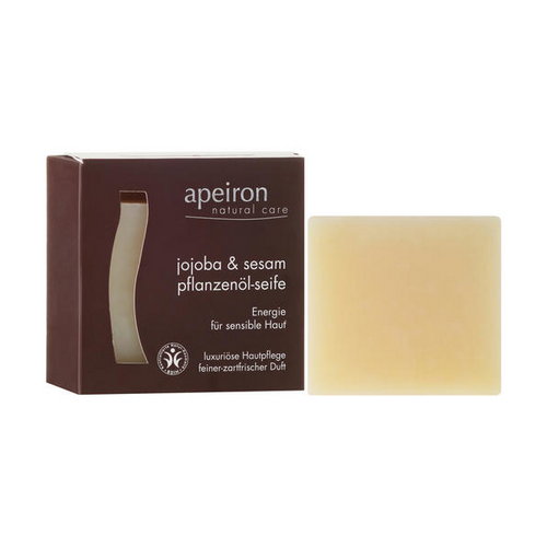 Натуральное мыло "Жожоба и сезам" для чувствительной кожи, Apeiron Jojoba & Sesame Vegetable Oil Soap — изображение 2