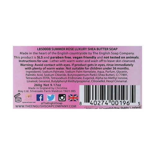 Мыло "Летняя роза", The English Soap Company Summer Rose Gift Soap — изображение 2