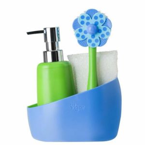 Дозатор, щётка для посуды, губка на подставке Lolaflor