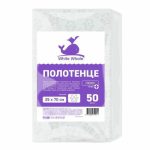Полотенце White Whale «Мишки», 35x70 см, люкс, спанлейс, 60 г/м2, 50 шт