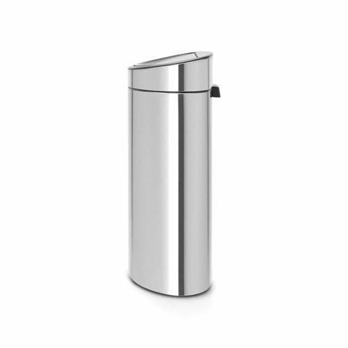 Мусорное ведро Brabantia Touch Bin New, с защитой от отпечатков пальцев, цвет стальной матовый, 40 л — изображение 2
