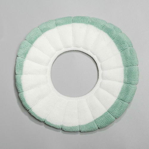 Чехол на сиденье для унитаза на резинке «Полоски», 31,5x31,5 см, 75 г, цвет МИКС — изображение 2