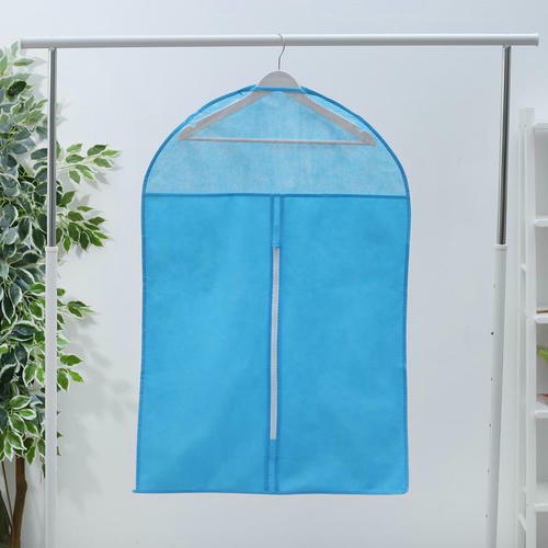 Чехол для одежды с ПВХ плечами, 60x90 см, спанбонд, цвет МИКС