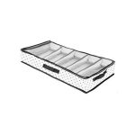 Органайзер для обуви Eco White, 5 отделений, 96х32х11 см