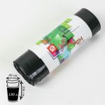 Мешки для мусора, 180 л, 30 мкм, 80x106 см, ПВД, 10 шт, цвет чёрный