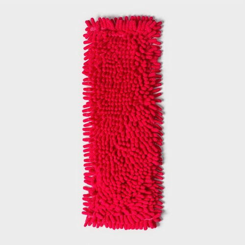 Насадка для плоской швабры Доляна, 43x13 см, 80 гр, микрофибра букли, цвет красный — изображение 2