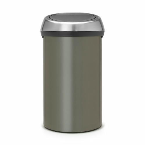 Мусорное ведро Brabantia Touch Bin, система Soft Touch, цвет платиновый, 60 л