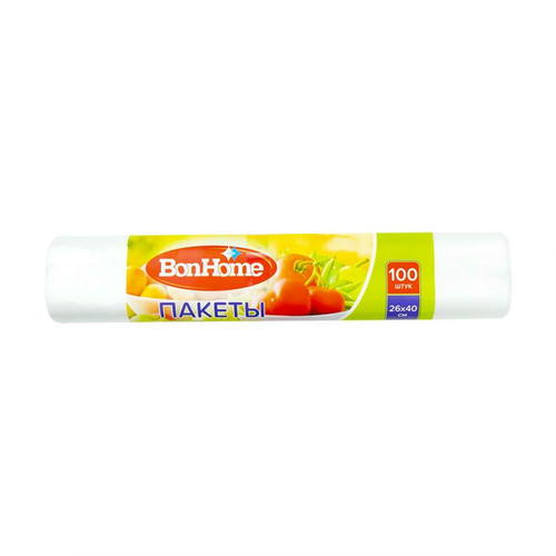Пакеты для хранения, BonHome, 26х40 см, 100 шт
