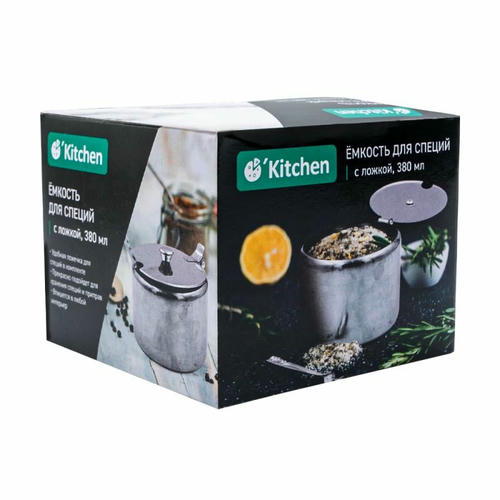 Ёмкость для специй с ложкой, O`Kitchen, 380 мл — изображение 2