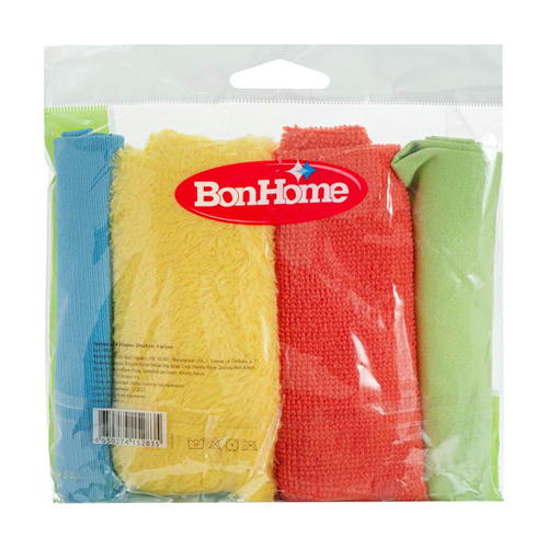 Тряпки для уборки, BonHome, 28х28 см, 4 шт., в ассортименте — изображение 2
