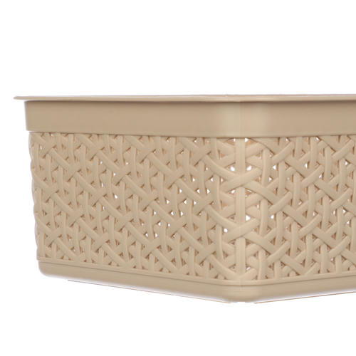 Корзинка универсальная Natural Style, 2,5л, 25,7х15,8х8см, пластик, 3 цвета — изображение 2