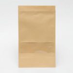 Пакет Zip-lock Крафт с прямоугольным окном 18 х 30 см - 50 шт.