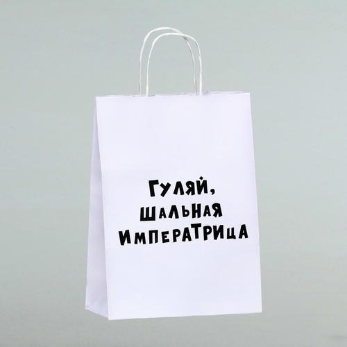 Пакет подарочный «Гуляй шальная императрица», 24 х 10,5 х 32 см - 1 шт.