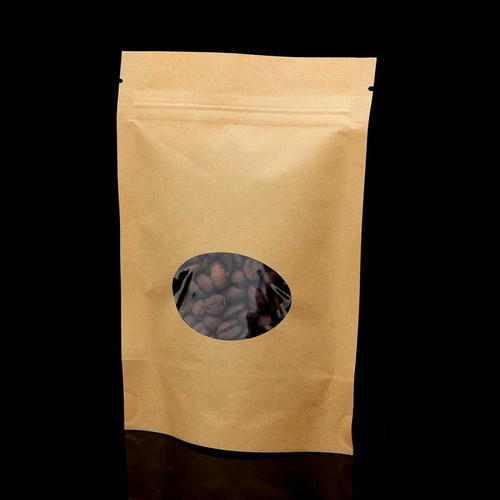 Пакет Zip-lock Крафт с круглым окном 11 х 16 см - 50 шт.