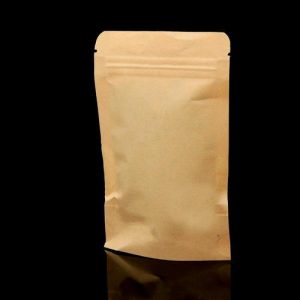 Пакет Zip-lock Крафт с прямоугольным окном 9 х 14 см - 50 шт.