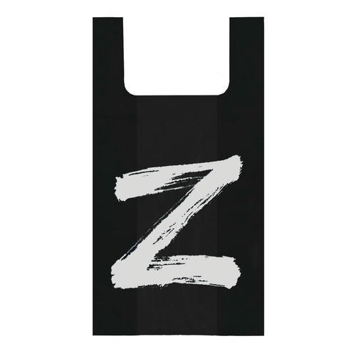 Пакет майка, полиэтиленовый "Z", чёрный, 30 х 55 см, 16 мкм - 100 шт.