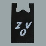 Пакет майка, полиэтиленовый "ZOV", чёрный, 30 х 55 см, 16 мкм - 100 шт.